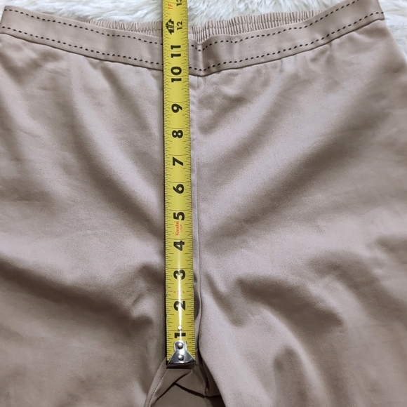 Alfred Dunner Classic Tan High Waist Pull On Ankle Pants Size 10 - Picture 7 of 8